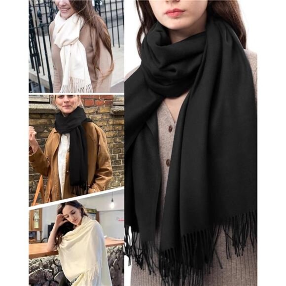 FURTALK Women's Scarf Pashmina Shawls and Wraps for Evening Dress Wedding Bride - Picture 4 of 7